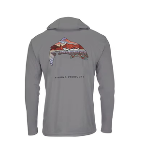 Sudadera de Pesca Ligera de Alto Rendimiento con Diseño Personalizado, Protección Solar UPF 50+, Logotipo Personalizado por Sublimación, Camiseta de Pesca de Manga Larga - Product Image 1