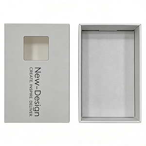 Caja de Regalo de Cartón Estilo Match en Blanco y Negro, Personalizada con Recubrimiento UV, Grabado en Relieve, Materiales Reciclados, Tamaño Personalizado - Product Image 4