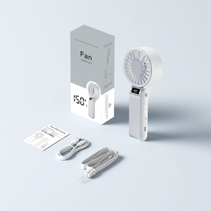 2026 New 150-Speed High Velocity Handheld Fan 3-in-1 <b>Foldable</b> Neck Fan with Digital Display & 3000mAh Long Battery Life - Product Image 6