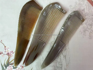 หวีเขาควายทำด้วยมือธรรมชาติหวีรูปมังกรทำด้วยมือหวีป้องกันไฟฟ้าสถิตส่วนบุคคลเครื่องมือสำหรับผู้หญิงโดย fwe - Product Image 2