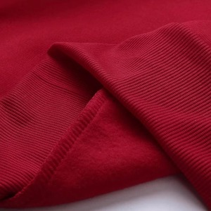 Men's Red Hooded Zip-Up Sweatshirt With <b>Black</b> Jogger <b>Pants</b> Casual Tracksuit Set Solid Color Full Sleeve Autumn Wear - Product Image 6