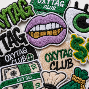 Oxytag Embroidered <b>Patch</b> Set Money Eye Lips Design <b>Sew</b>-<b>On</b> Applique <b>Patches</b> for Hoodie Customization Wholesale Rate OEM - Product Image 6