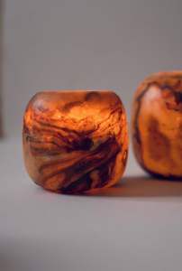 Portavelas de Alabastro Premium, Tallado a Mano, Decorativo, Clásico, Iluminación para el Hogar, Elegante - Product Image 4