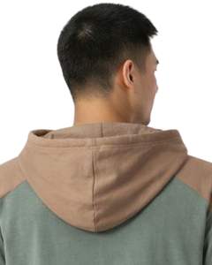 T-shirt à capuche à manches courtes pour homme, pull décontracté à capuche, en coton doux, pour l'été, couleur vert sauge kaki, pour homme, streetwear - Product Image 6