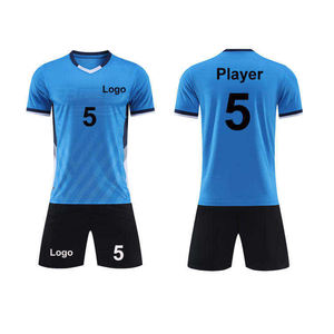 Uniformes de Fútbol Personalizados para Hombre, 100% Poliéster Transpirable, con Estampado Frontal, Pantalones Cortos, Manga Corta, Secado Rápido, OEM/ODM - Product Image 3