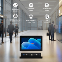 PC industriel Android 11 multi-touch PCAP 10,1 pouces RK3568 4 Go de RAM, luminosité élevée 300 nits, sans ventilateur, pour casier intelligent