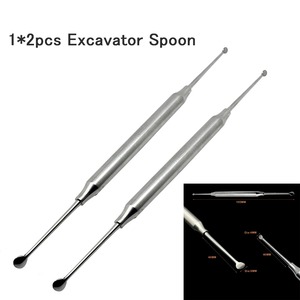 BAFA SURGICAL INSTRUMENTS Juego de 2 Excavadores Dentales para Implantes, Cuchara para Cuidado Bucal, Herramienta Restauradora de Cavidades, Acero Inoxidable, 195mm, para Hueso - Product Image 6