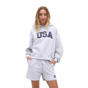 Sudaderas con Hombros Caídos para Mujer, Tallas Grandes, al por Mayor, Ecológicas, 100% Algodón, Felpa, Impermeables, Transpirables, Largo Regular, Casuales - Product Image 1