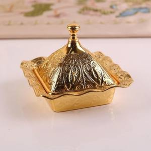 Ensemble de 5 pièces de plats à fruits et à collations en alliage, style simplicité moderne, avec couvercle, pour décoration de table de fête, pour l'exportation - Product Image 1