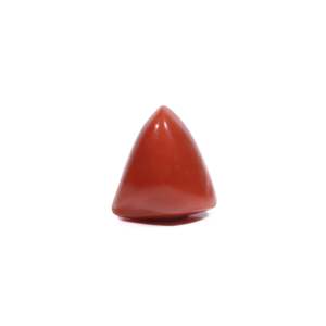 Premium 5.45 Carat Natural Red Coral Oval Cabochon Loose Gemstone for Fine Jewelry - Product Image 1