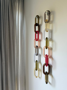 Decoración de pared con cadena de eslabones de resina hecha a mano, ecológica, con diseño de búho ángel de resina transparente personalizada, por Abdul Rehman Enterprises - Product Image 5