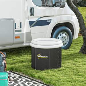 Outsunny 79 Gallon Outdoor <b>Portable</b> Ice <b>Bath</b> Tub with Thermo Lid Cover and Carry Bag for Athletes Recovery - Product Image 5