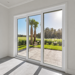 Aluminum Alloy Double Glass Swing Sliding Exterior Doors with Stainless Steel <b>Screen</b> Decoration Finished Surface - Product Image 1