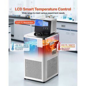 Circulateur de laboratoire 30-100°C 6L à double circulation interne/extérieure pour liquide de refroidissement basse température - Product Image 2