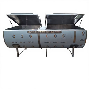 2KL Dual Compartment Milk Supply Tank Stainless Steel <b>Temperature</b> <b>Control</b> Double Wall Storage Motor PLC <b>Controlled</b> 20KW 240V 1 - Product Image 1