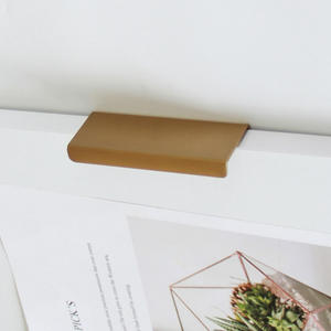 Precio al por mayor Tirador de borde de aleación de zinc de 102 mm para muebles de cocina, baño y mesitas de noche, herrajes minimalistas - Product Image 6