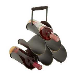 Estante de vino de hierro duradero y independiente para botellas, estilo de pie, muy vendido, para bares y pubs, soporte metálico para botellas de vino. - Product Image 6