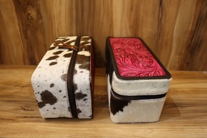 เคสเครื่องประดับแบบตะวันตกกระเป๋าหนังแท้สไตล์ตะวันตกคลาสสิกสำหรับเดินทางเครื่องประดับตู้โชว์เครื่องประดับ - Product Image 5