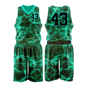 Uniformes de Baloncesto Personalizados Profesionales de Poliéster, Venta al Por Mayor para Equipos, Alto Rendimiento, Transpirables, Malla, Sin Mangas, Cuello en V - Product Image 2