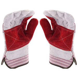 ถุงมือสำหรับงานหนักที่มีข้อมือนิรภัยและนิ้วโป้งปีกสำหรับทำสวนหรือจัดสวนถุงมือหนังคุณภาพสูงจากปากีสถาน - Product Image 6