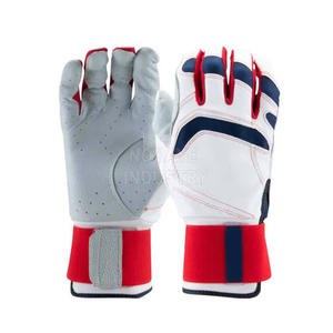 Gants de frappeur de baseball et de softball en cuir, personnalisables en couleur et taille, légers, avec logo personnalisé, prix de gros - Product Image 2