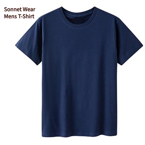 T-shirt décontracté à manches courtes et col rond pour homme/femme, 100 % coton, séchage rapide, 180 g, motif uni, style décontracté - Product Image 5