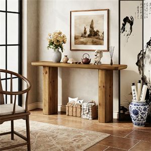 Consolle in Legno Massello per Divano o Ingresso - Product Image 2