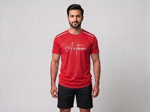 Nuevo Conjunto de Camiseta Deportiva Casual Unisex de Secado Rápido, Tejida con Parches, Transpirable, Absorbente de Sudor, para Fitness y Running, Color Sólido - Product Image 5