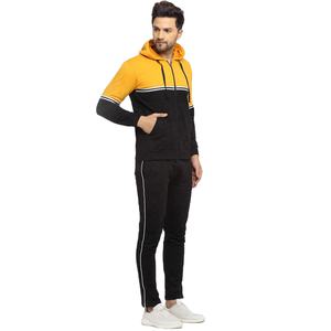 Survêtements BSCI en gros, 69% Coton 31% Polyester, en molleton technique, comprenant un sweat à capuche zippé et un pantalon cargo de sport - Product Image 2