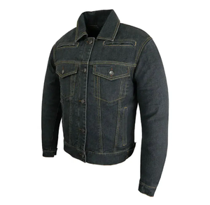 <b>Denim</b> <b>Jackets</b> with Breathable Winter Casual Color Block Pockets Patched Design - Product Image 3