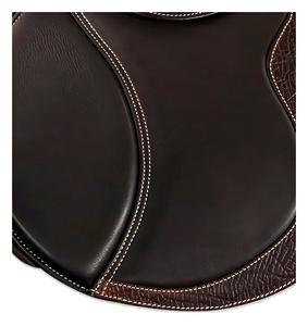 Selle d'équitation anglaise en cuir véritable marron pour dressage et saut d'obstacles, selle de contact étroit personnalisable - Product Image 2