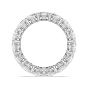 Bagues de mariage en or rose 9K avec diamants de laboratoire 11.11 ctw, taille ovale longue et éclatante, bijoux fins de luxe, ensemble de bagues pour femme - Product Image 6