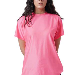 Camiseta de Manga Corta para Mujer, 100% Algodón Grueso, Impresión Personalizada de Alta Calidad, Venta al Por Mayor OEM - Product Image 2