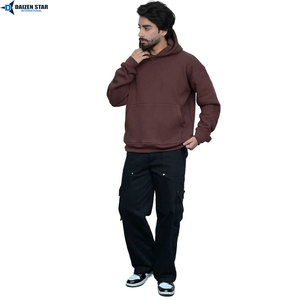 Sudadera con Capucha Unisex Extra Grande, Logotipo Bordado Personalizado, Sudadera de Algodón, Proveedor de Sudaderas de Moda Urbana al por Mayor - Product Image 6