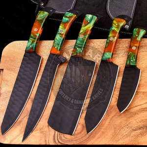 Factory Direct Supply Damascus Kitchen <b>Knife</b> <b>Set</b> Custom Design Online Sale Damascus Kitchen <b>Knife</b> <b>Set</b> - Product Image 3