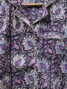 Ensemble pyjama imprimé floral indien, tenue de nuit, tenue de soirée, robe de nuit en coton, cadeau pour elle - Product Image 6