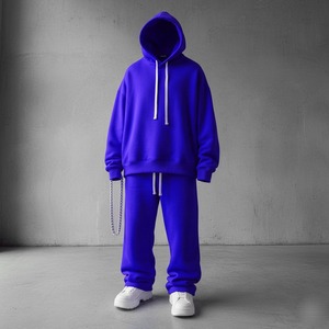 Plus Size Adults 2-Piece Pullover Sweatpants Hoodie Sets Winter Jogging Breathable Fleece Tracksuit Rhinestone Print - Product Image 3