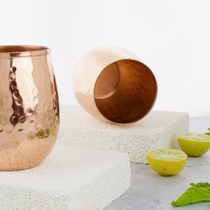 <b>Copper</b> Tumbler Drinking Glass Food Grade Pure <b>Copper</b> <b>Cup</b> Bulk Supplier Custom Logo - Product Image 3