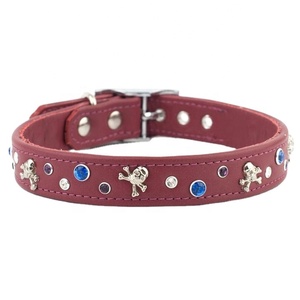 100% collier de chien en cuir véritable avec fonction rembourrée personnalisée nouvelle décoration de goujons fantaisie haut fabricant de fournisseur indien - Product Image 3