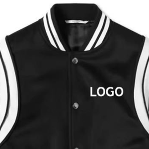 Chaqueta Varsity Personalizada con Logotipo Bordado, Chaqueta de Béisbol de Cuero y Lana de Alta Calidad - Product Image 6