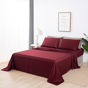 High-Demand Custom Made Hotel Bedding Cotton Fitted Flat Sheets Plain Lightweight Breathable <b>Waterproof</b> Eco-Friendly Grade - Product Image 2