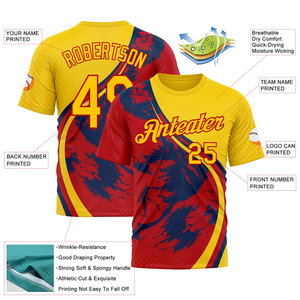 Regular Fit Printed T-Shirt For Men 100% Polyester Made Custom Size Quick Dry Lightweight Summer Wear T-Shirts - Product Image 3