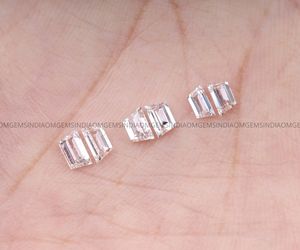 Diamante trapezoidal cultivado en laboratorio de 0.30 ct, claridad VVS-VS, corte excelente, certificado IGI, para pendientes, aretes, par de diamantes trapezoidales - Product Image 5