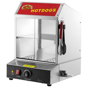 Scaldapane Elettrico a 2 Livelli per Hot Dog da 28.5QT con Controllo Temperatura 86-185F e Vetro Temperato Scorrevole per Mantenere Caldi i Panini - Product Image 2