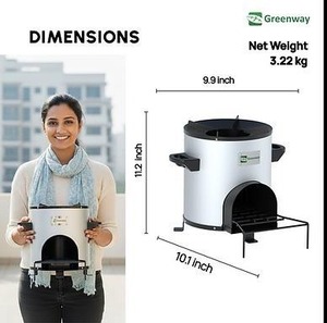Estufa de Leña Comercial Moderna Independiente Greenway Smart con Ventilador Axial, Cocina de Leña de Alta Resistencia para Cocinar a Gran Escala - Product Image 4