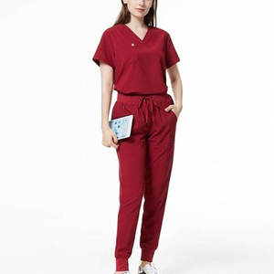 Soft Comfortable Fabric Uniform Set For Long <b>Working</b> Hours Women <b>Scrub</b> Suit Durable Professional Apparel Women <b>Scrub</b> Suit - Product Image 1
