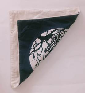 Luxury Square Velvet Handmade Cushion Cover with Embroidered Raven on Tree Branch Pattern Vintage Style Home Decor - Product Image 2