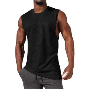 Débardeur de compression sans manches pour homme, amincissant, sculptant le ventre, avec broderie décorative, tricoté décontracté - Product Image 2