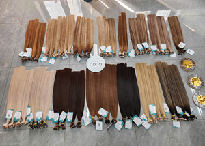 Extensiones de Cabello Adhesivas, Cabello Virgen Vietnamita Liso Natural, Largo, con Mechas, Calidad Premium, Puntas Más Gruesas - Product Image 2