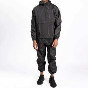 Fabricant de coupe-vent en nylon, survêtement hip-hop personnalisé de haute qualité, grande taille, pour hommes, automne, imprimé, streetwear, survêtement - Product Image 1